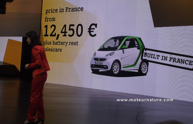 Smart electric car pricing unveiled in Paris