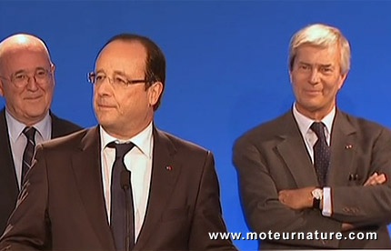 François Hollande a visité l'usine de batteries LMP de Vincent Bolloré