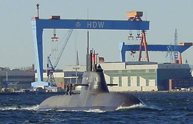 Sous-marin &agrave; pile &agrave; combustible