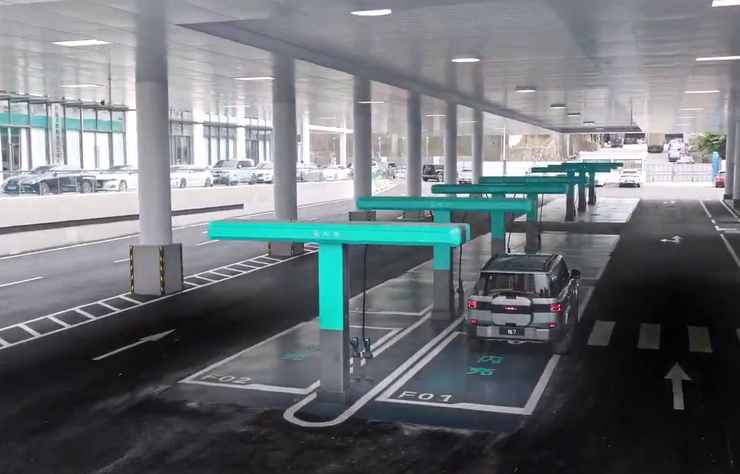 station de bornes Flash Charging de BYD