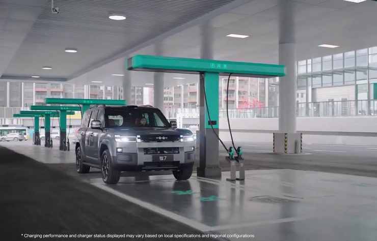 station de bornes Flash Charging de BYD