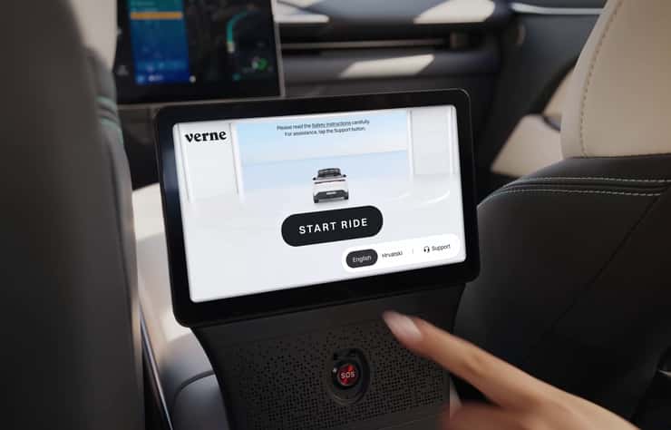 Arcfox Alpha T5 de Verne avec technologie autonome de Pony, à Zagreb