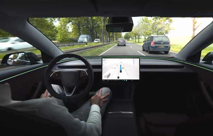 la conduite autonome de Tesla