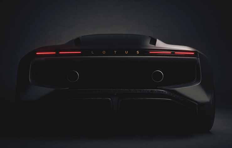 esquisse future Lotus à moteur V8 hybride