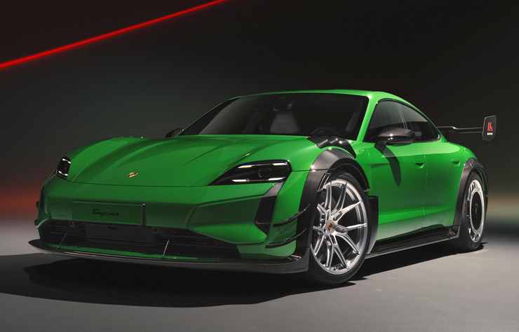 Porsche Taycan avec kit Manthey