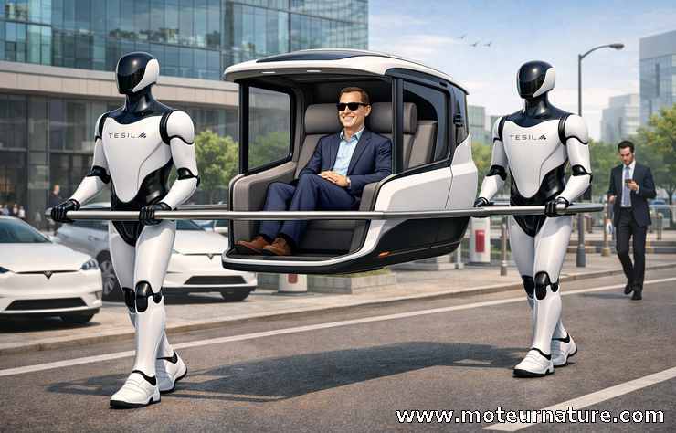 chaise à porteurs robots Optimus