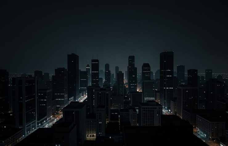 illustration d'une panne d'électricité géante