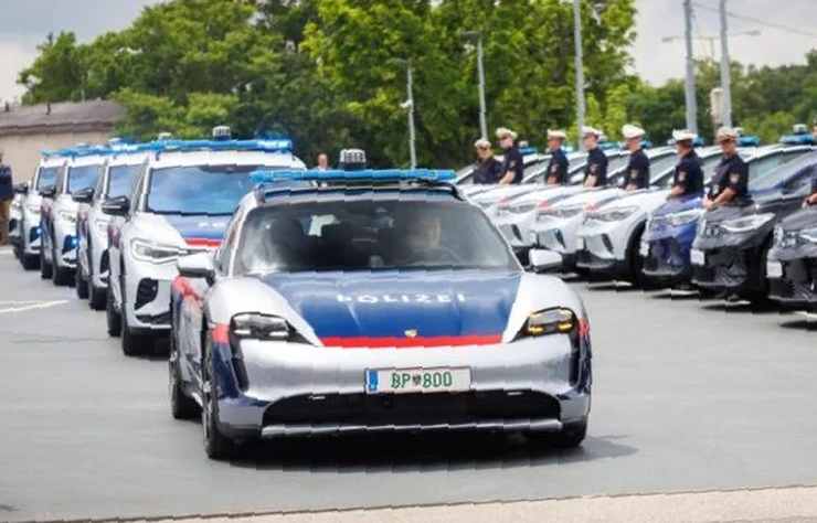 voitures électriques de police en Autriche