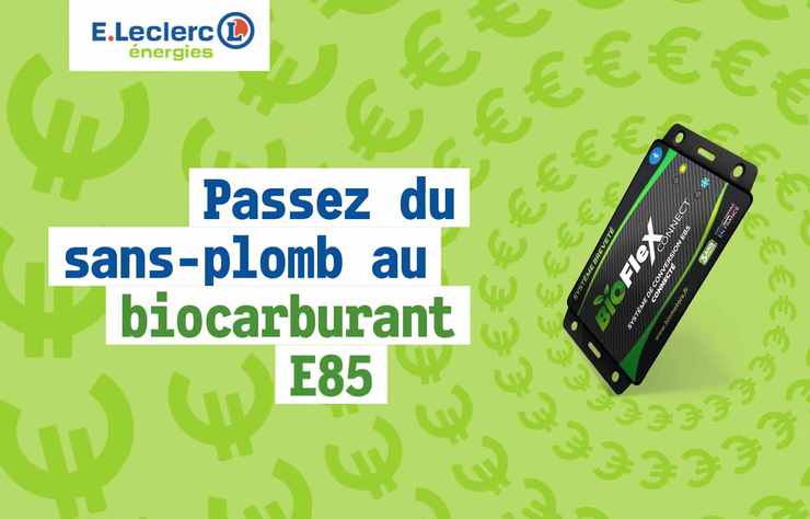 pose de boitier de conversion au superéthanol E85 dans un centre auto Leclerc