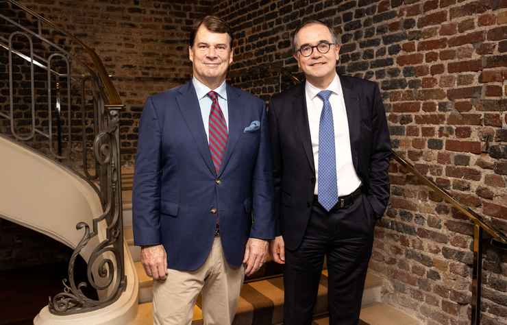 Jim Farley, patron de Ford, avec François Provost, patron de Renault