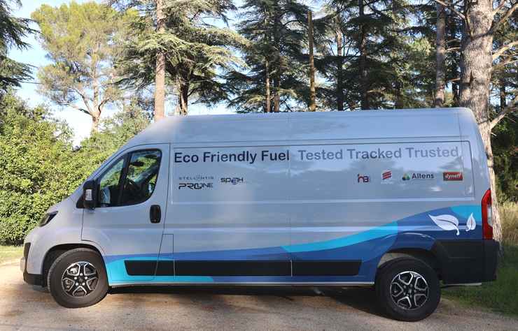 Fiat Ducato fonctionnant à l'huile végétale, l'HVO ou biodiesel