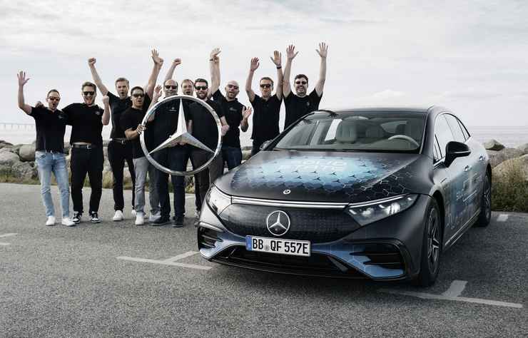 Mercedes EQS modifiée avec une batterie solide