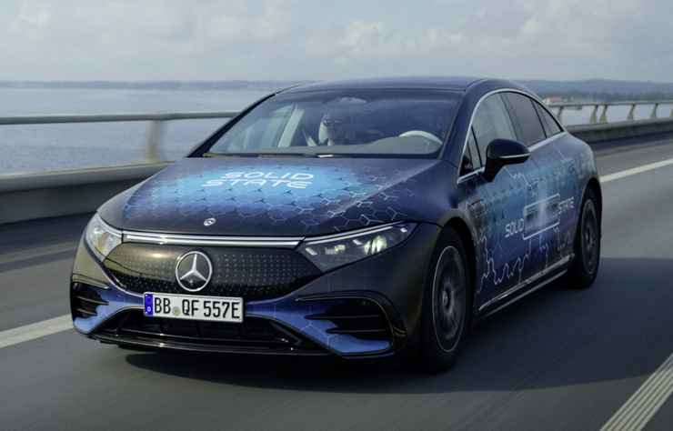 Mercedes EQS modifiée avec une batterie solide