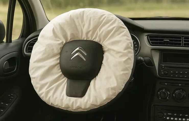 voiture Citroën avec airbag Takata