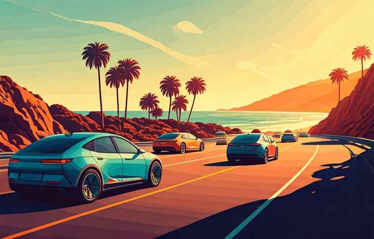voitures électriques en Californie