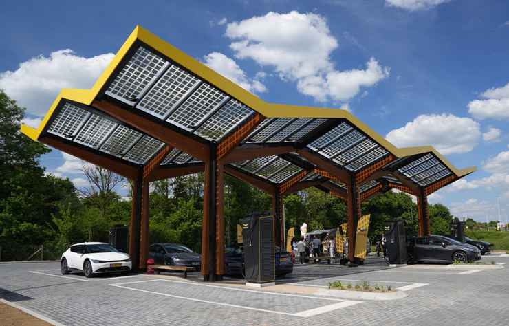 station de recharge Fastned aux Pays-Bas