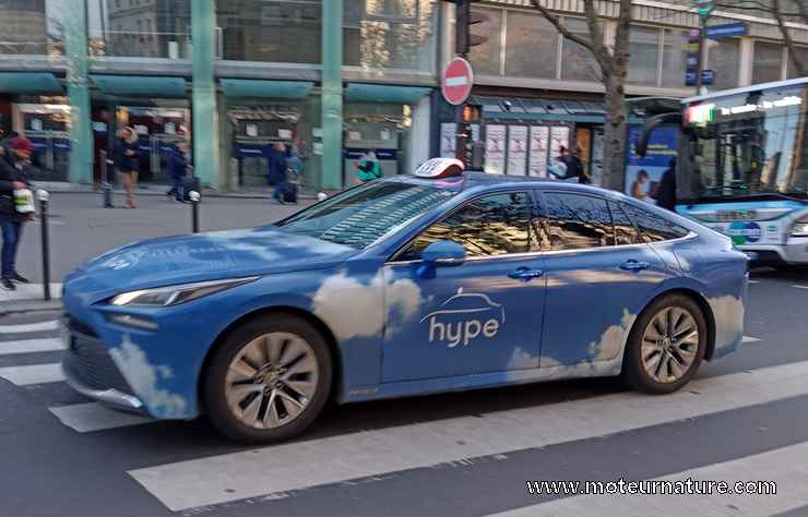 taxi Hype à hydrogène Toyota Mirai