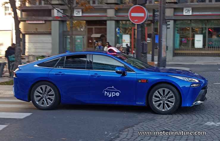 taxi Hype à hydrogène Toyota Mirai