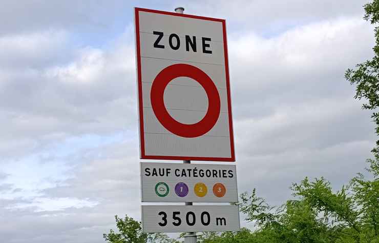 panneau d'une ZFE