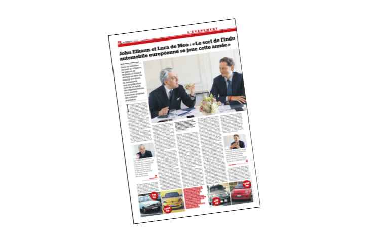 interview au Figaro de John Elkann et Luca De Meo