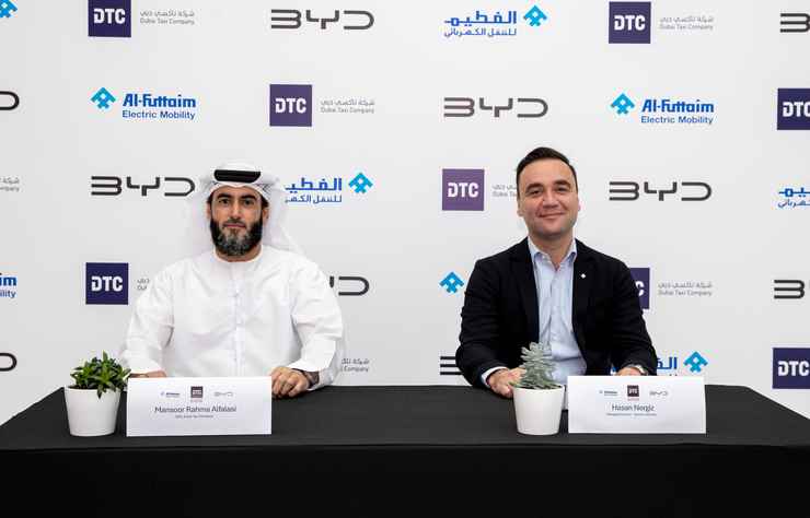 taxi électrique BYD Seal à Dubaï