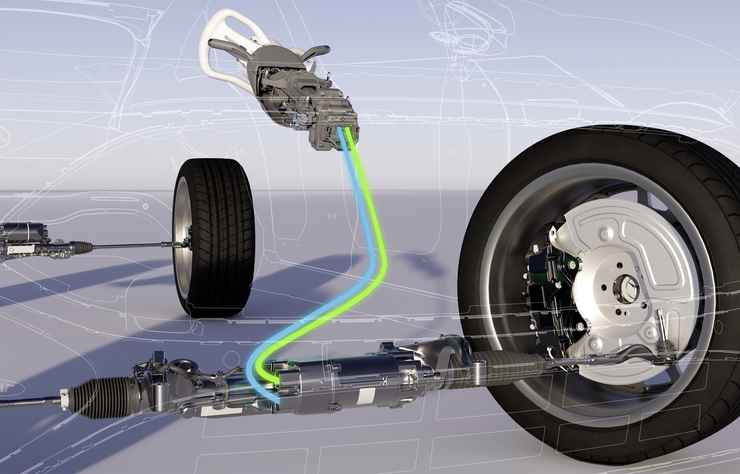 Mercedes avec direction steer by wire