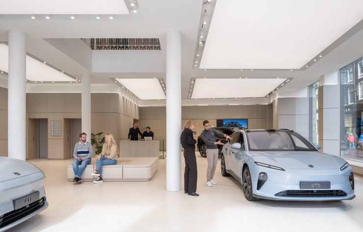 showroom Nio à Amsterdam