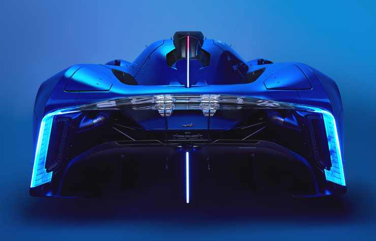 voiture de compétition Alpine Alpenglow à hydrogène