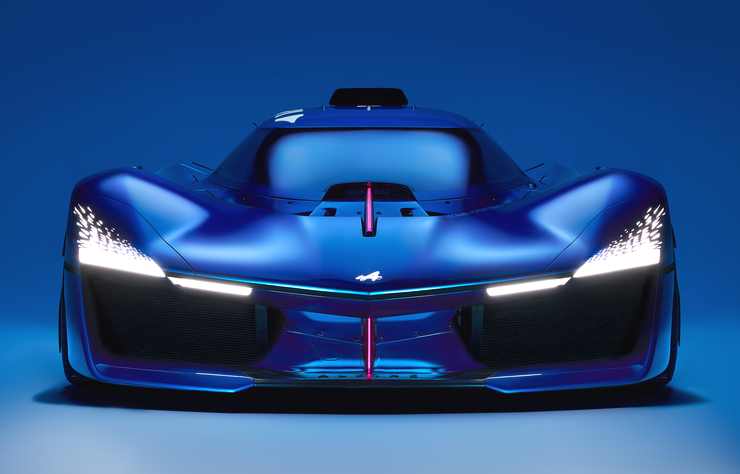 voiture de compétition Alpine Alpenglow à hydrogène