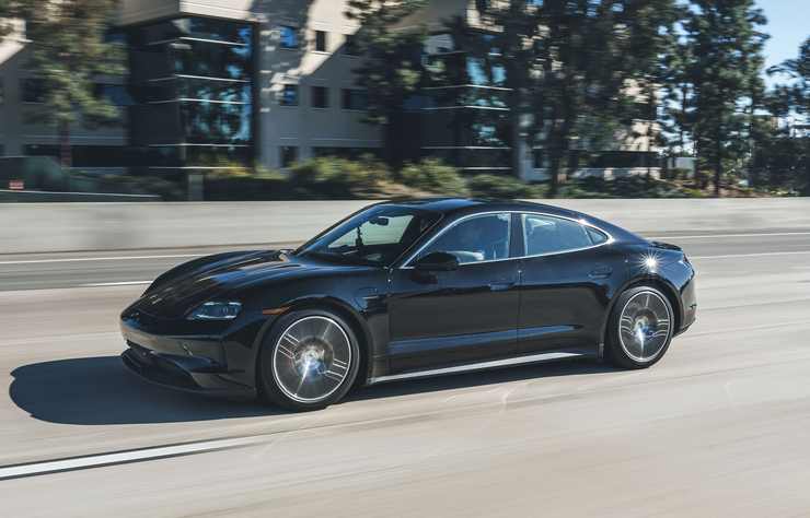 Porsche Taycan en test en Californie