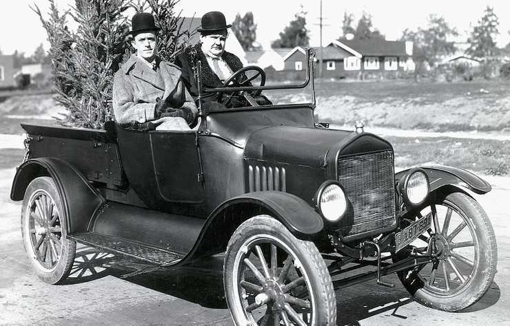 Ford Model T avec Laurel & Hardy
