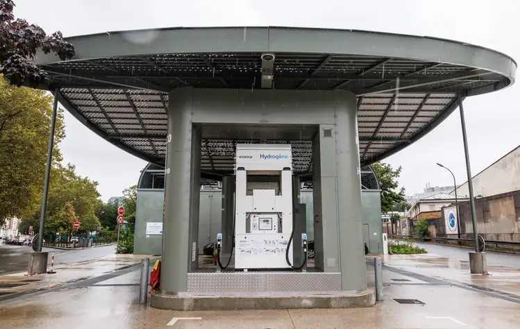 point de ravitaillement en hydrogène en ville