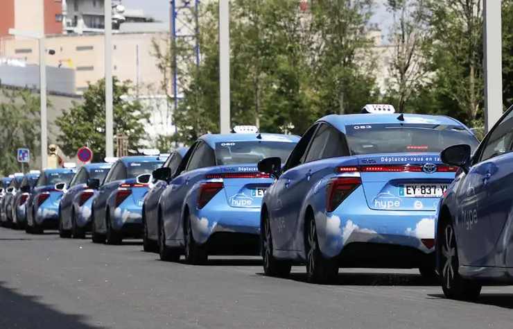 taxis à hydrogène de la société Hype