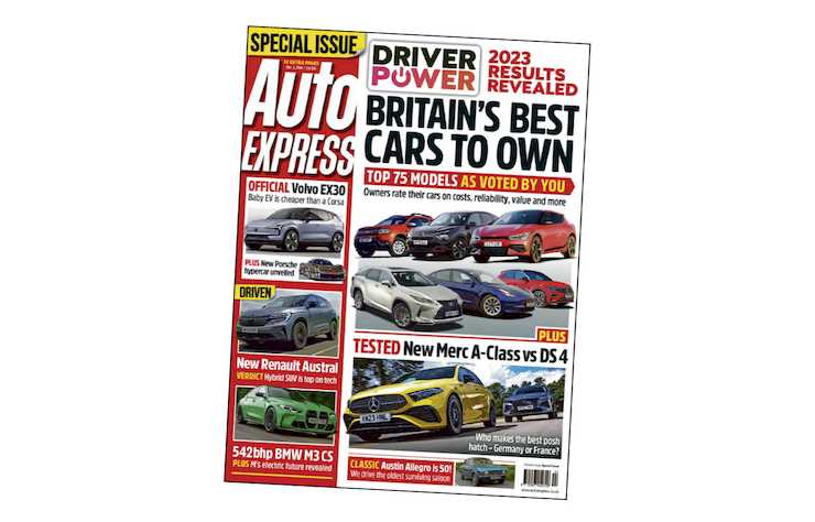 couverture magazine anglais Auto Express