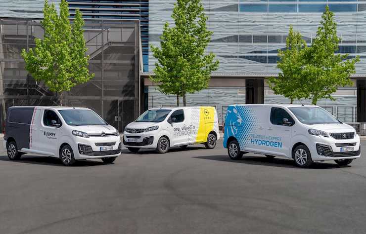 utilitaires à hydrogène Citroen, Opel et Peugeot avec piles à combustible de Symbio