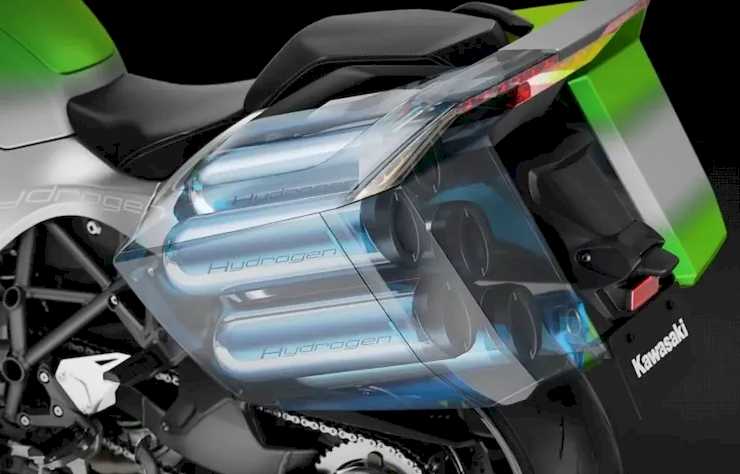 prototype moto Kawasaki HySE à hydrogène