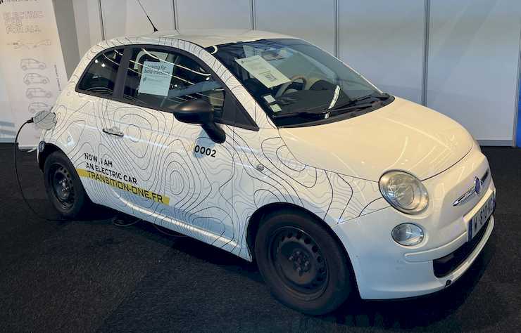 voiture essence rétrofitté à une propulsion électrique par Transition One