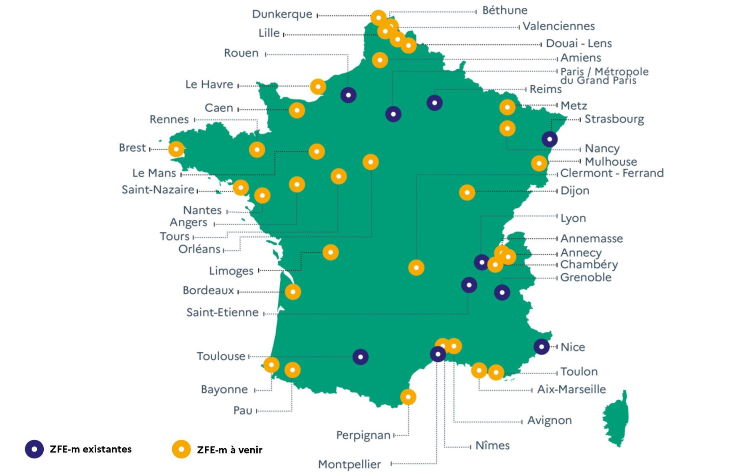 les zones à faibles émissions mobilité