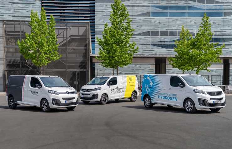 Utilitaires à hydrogène Citroen Jumpy, Opel Vivaro et Peugeot Expert