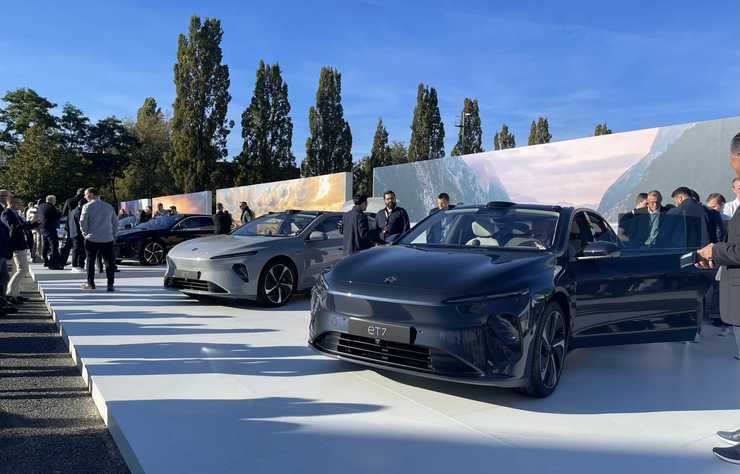 Nio, constructeur chinois de voitures électriques, à Berlin