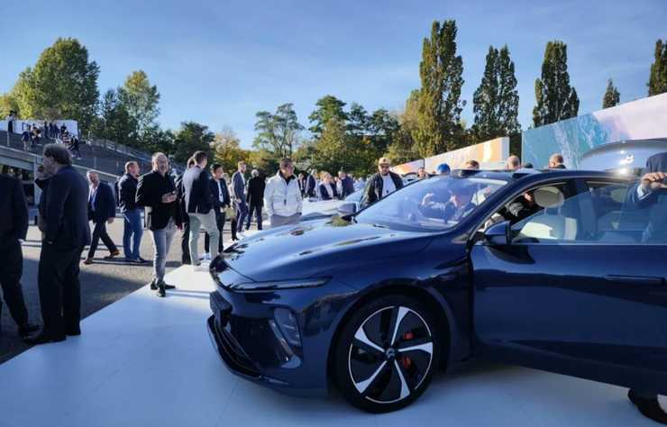 Nio, constructeur chinois de voitures électriques, à Berlin