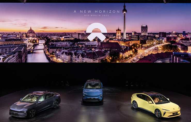 Nio, constructeur chinois de voitures électriques, à Berlin