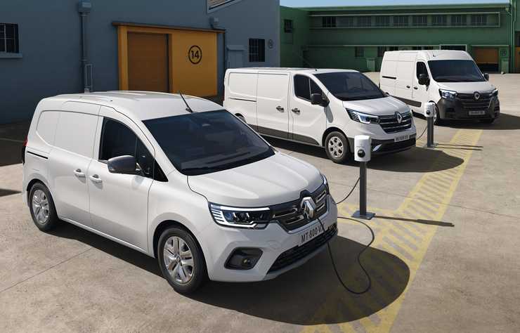 gamme utilitaires électriques Renault Kangoo, Trafic, Master