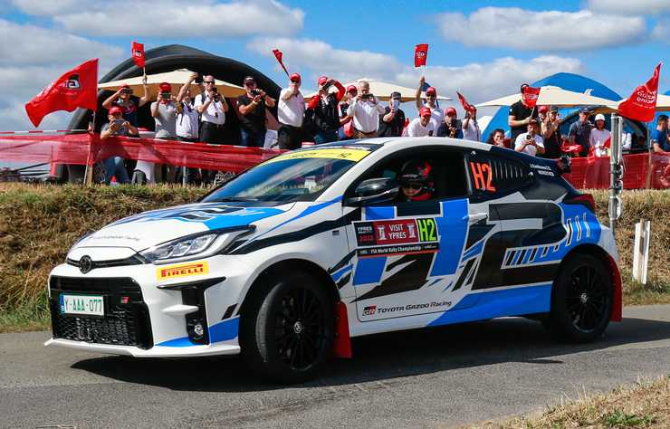 Toyota Yaris à hydrogène de compétition Gazoo Racing