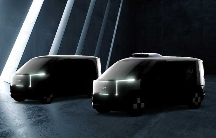 esquisses futurs utilitaires électriques Kia