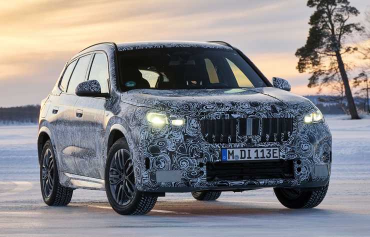 prototype BMW iX1 électrique en Suède