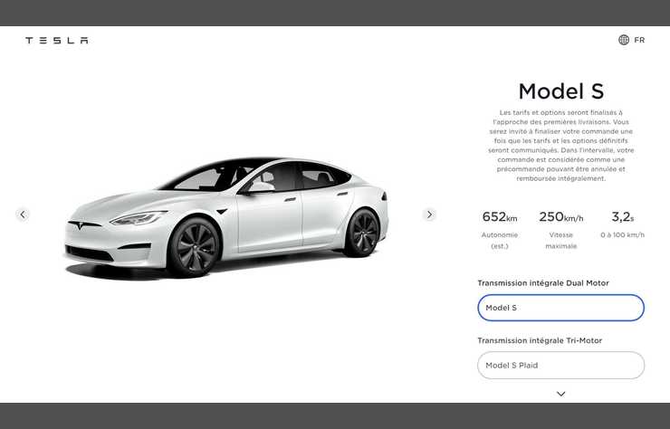 prix Tesla Model S