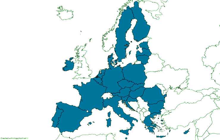 carte de l'union européenne