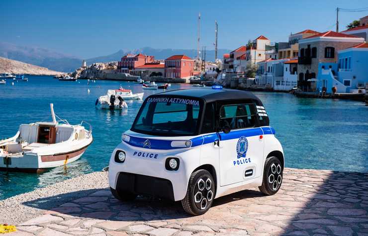 Citroen AMI électrique sur l'île grecque de Chalki