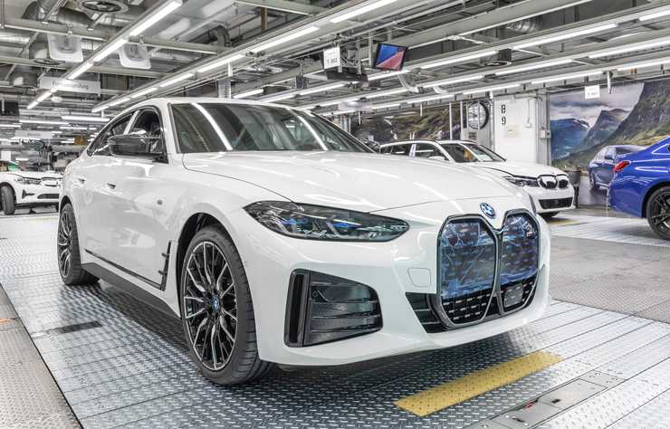 BMW i4 en production à l'usine de Munich